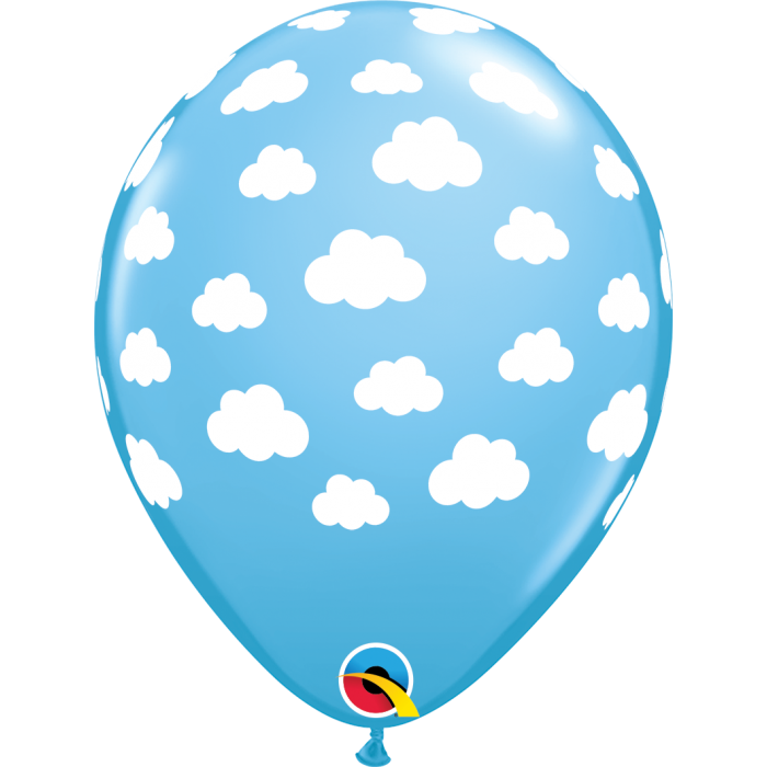 11" Latex Blue Cloud Balloon (5 pack)