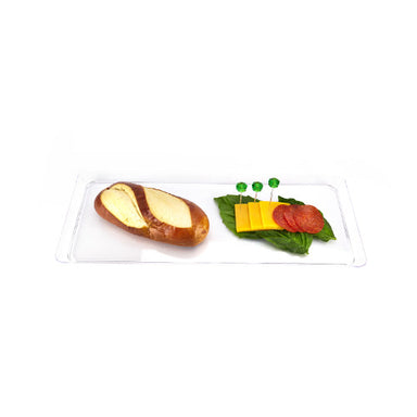CLEAR RECTANGULAR SERVING TRAY 