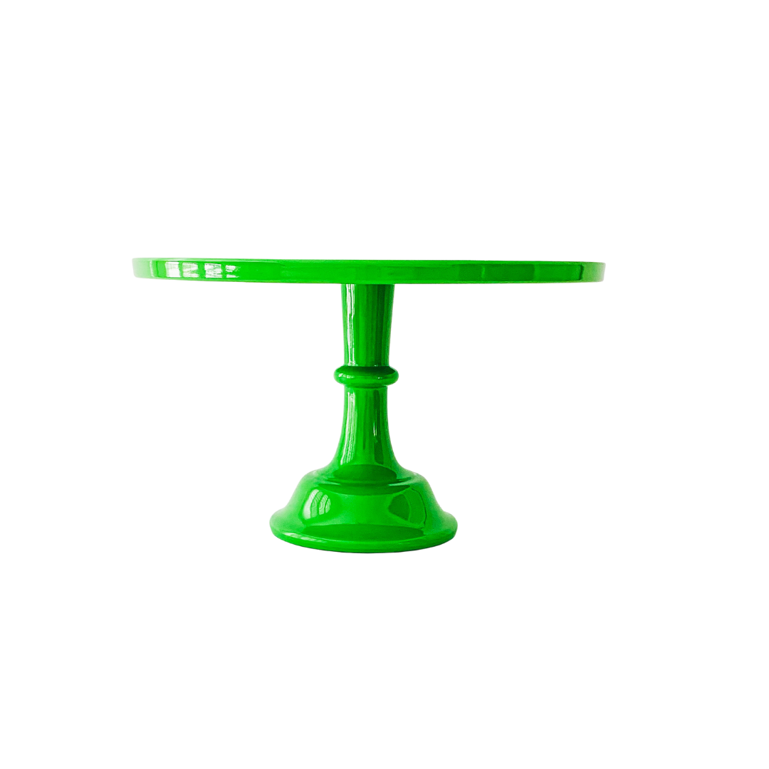 Kelly Green Pedestal Cake Stand