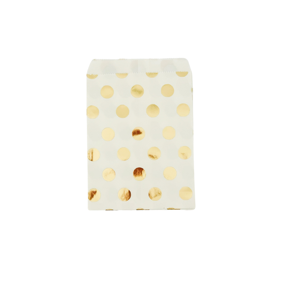 Gold Dot Favor Treat Bag