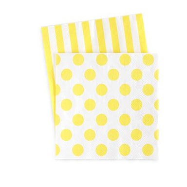 Yellow paper Eskimo party napkin 