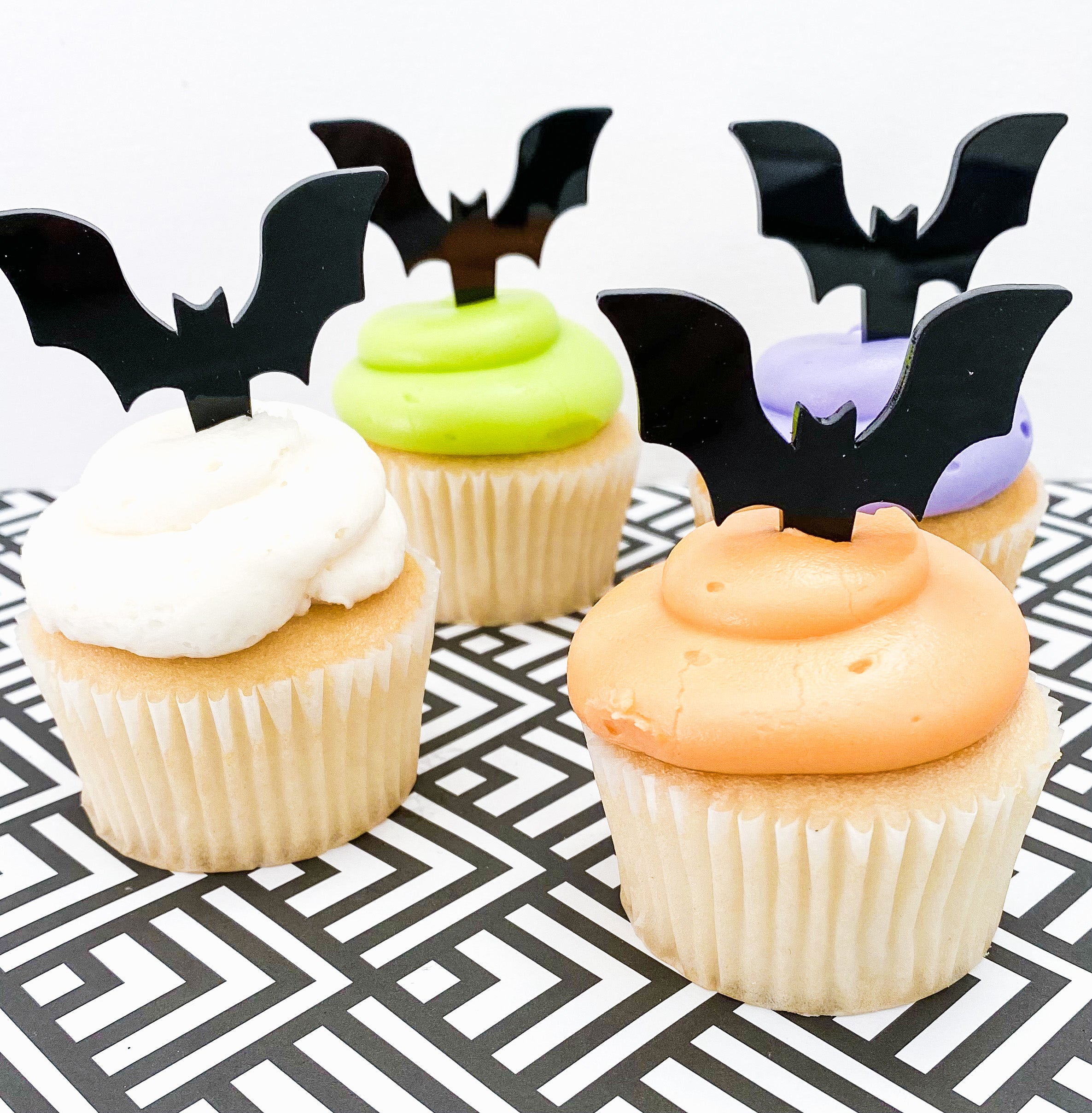 Halloween Bats Cupcake Toppers