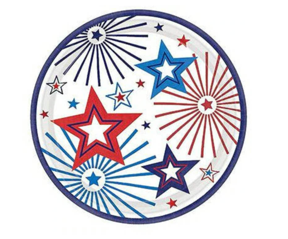 4th of July Star Plate
