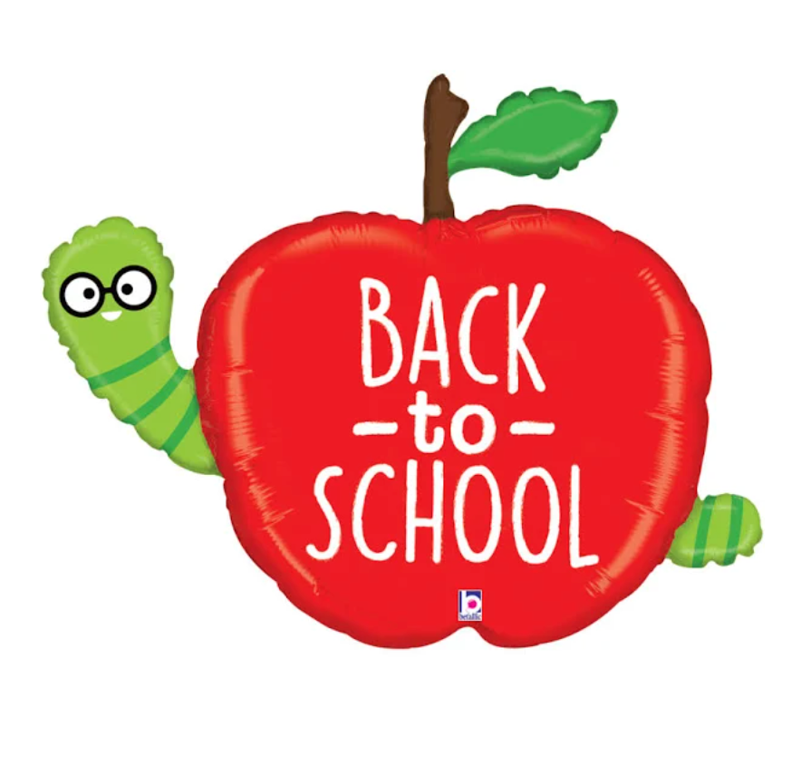 40" Back to School Apple Balloon