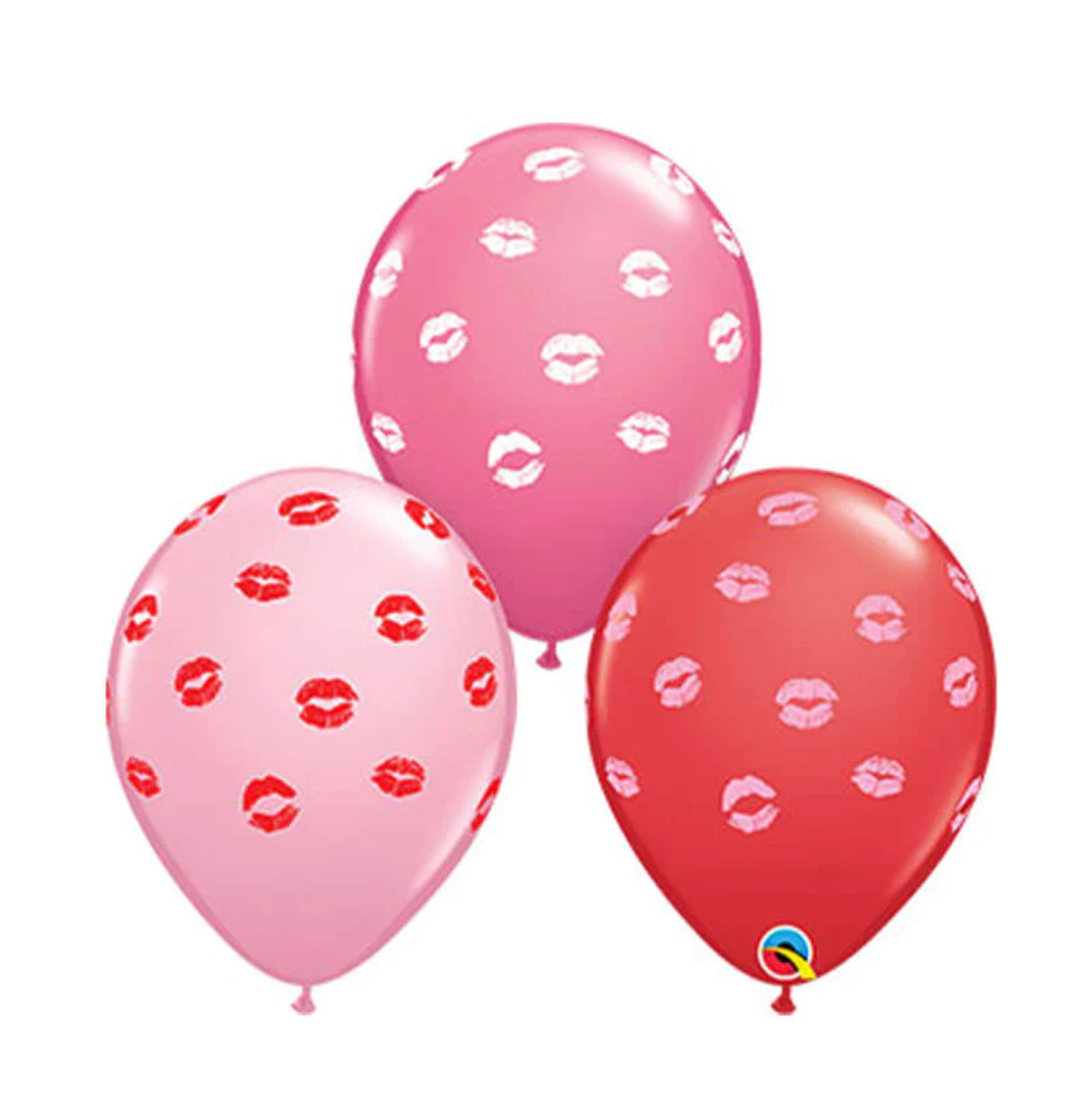 11" Kisses Valentine Latex Balloon (10 pack)