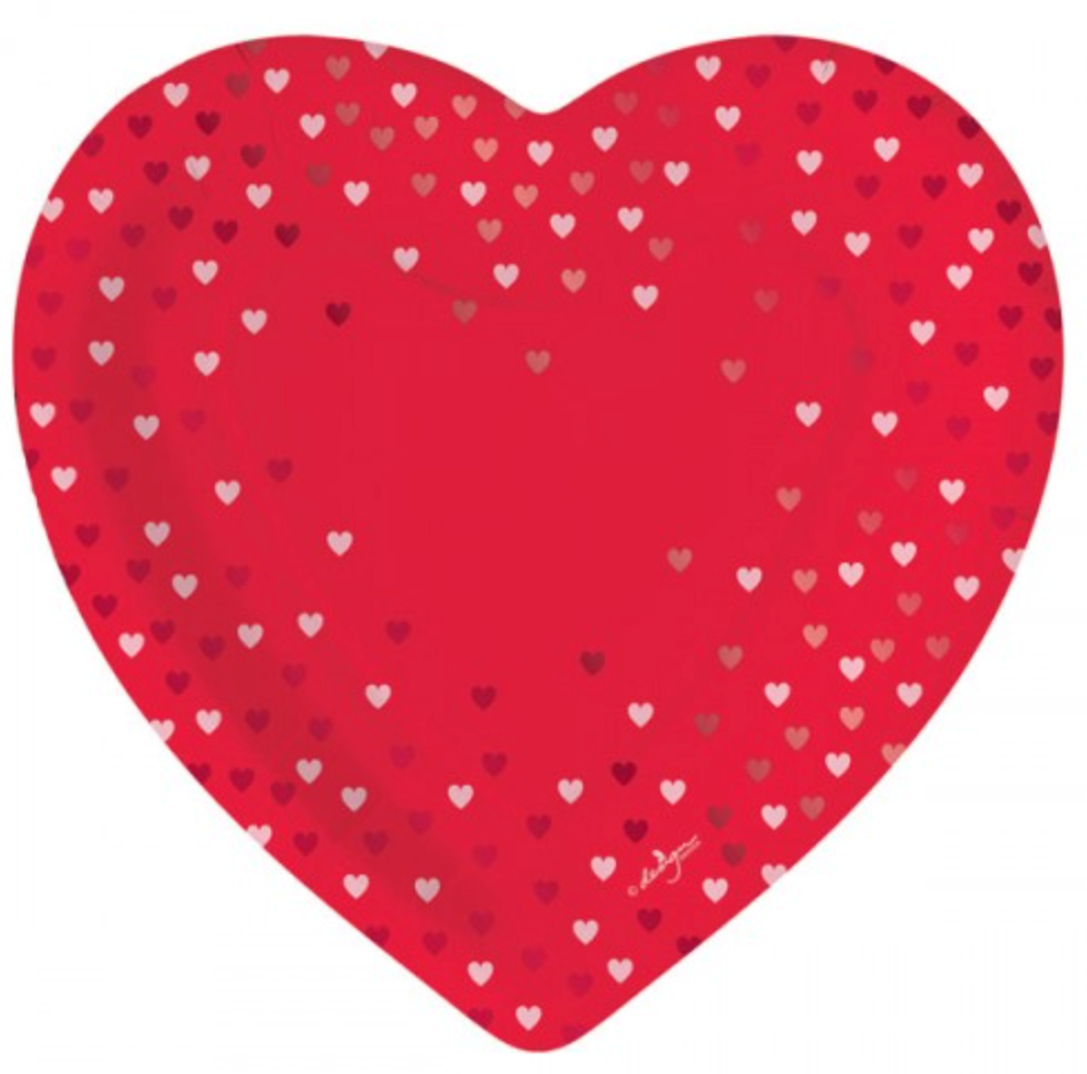 Heart Valentine Sparkle Plate