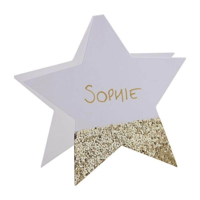 Star Glitter Place cards
