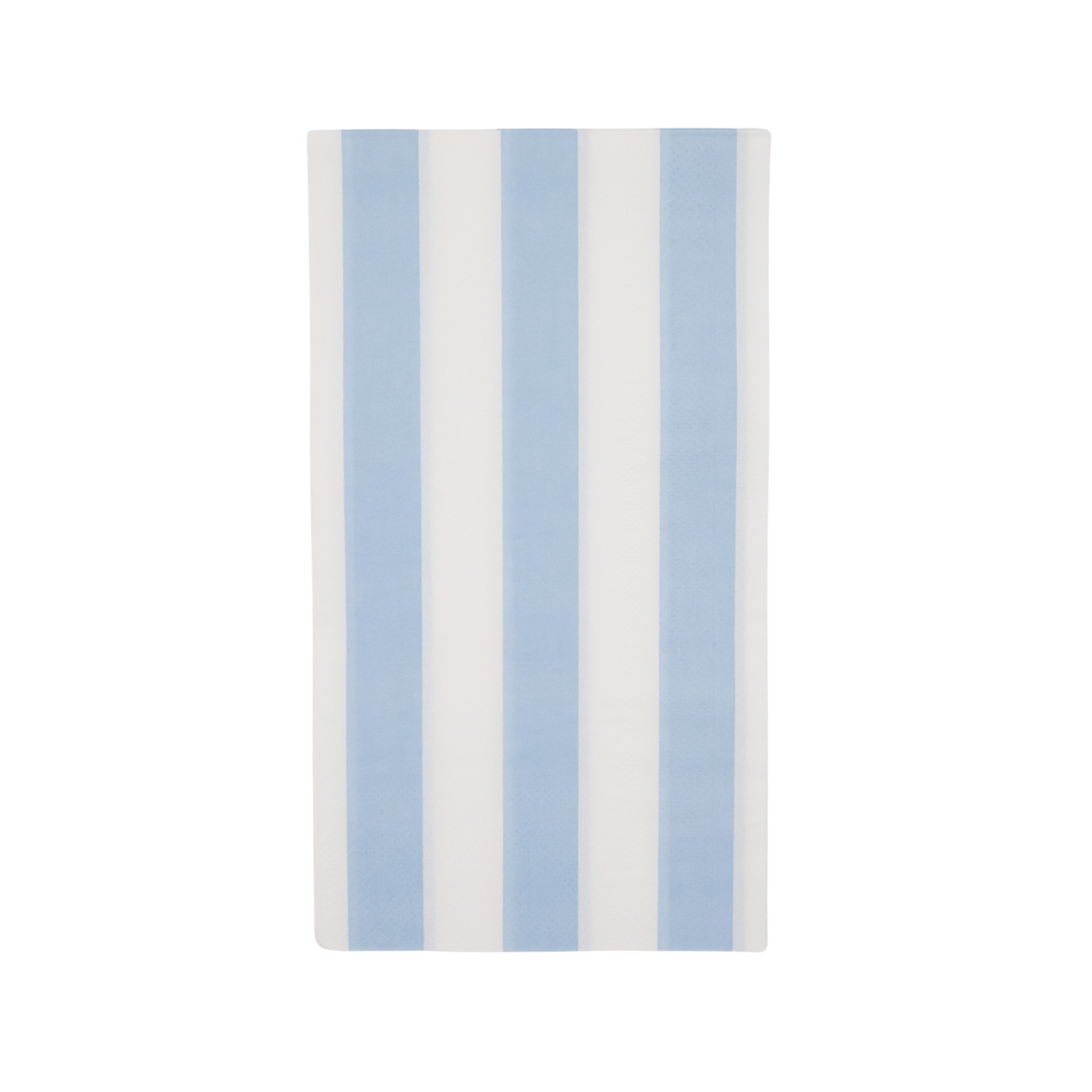 Pale Blue Cabana Stripe Party Napkins – 20 Pack, 3-Ply Paper, Baby Shower & Birthday Tableware