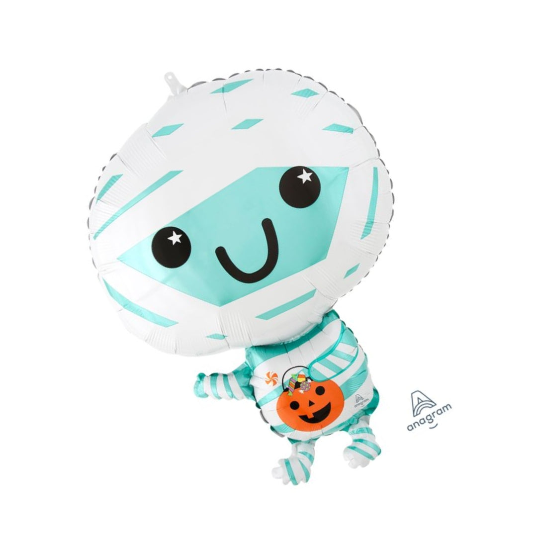 22" Happy Mummy Halloween Balloon – Spooky Cute Party Decoration & Gift Idea for Halloween Fun!