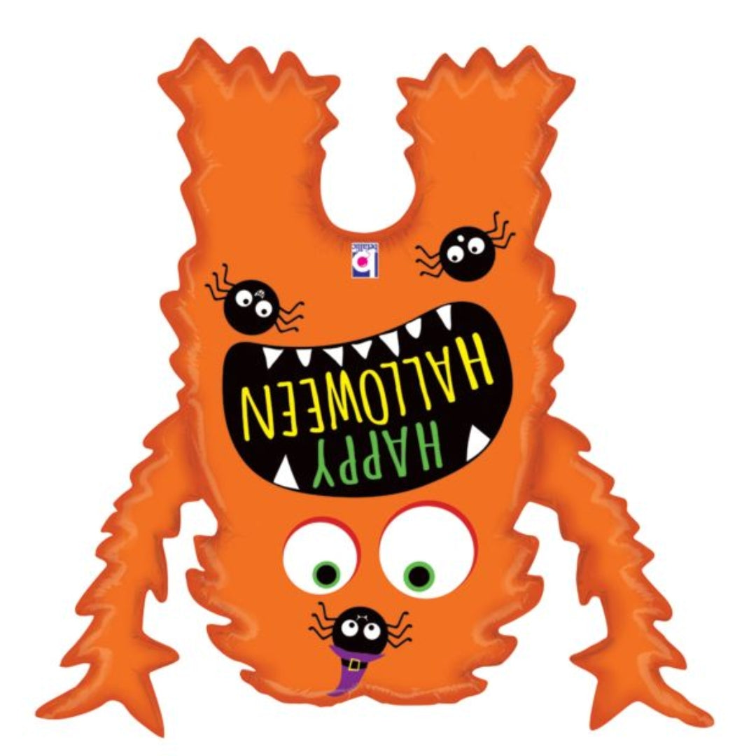 Friendly Halloween Monster Balloon – 37" Party Decoration with Festive Design & Spooky Cheer