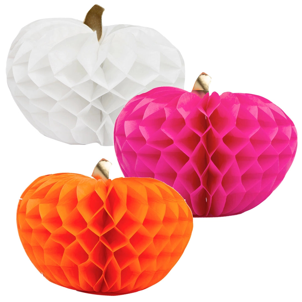 Halloween Honeycomb Colorful Pumpkins