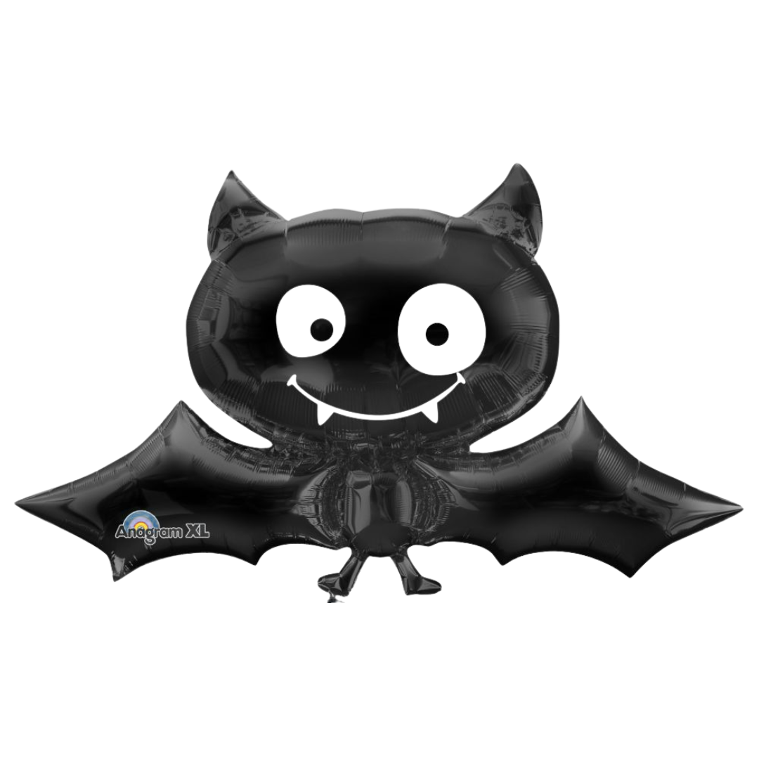 24" Happy Halloween Black Bat Balloon - Cute & Fun Decor for Your Celebration