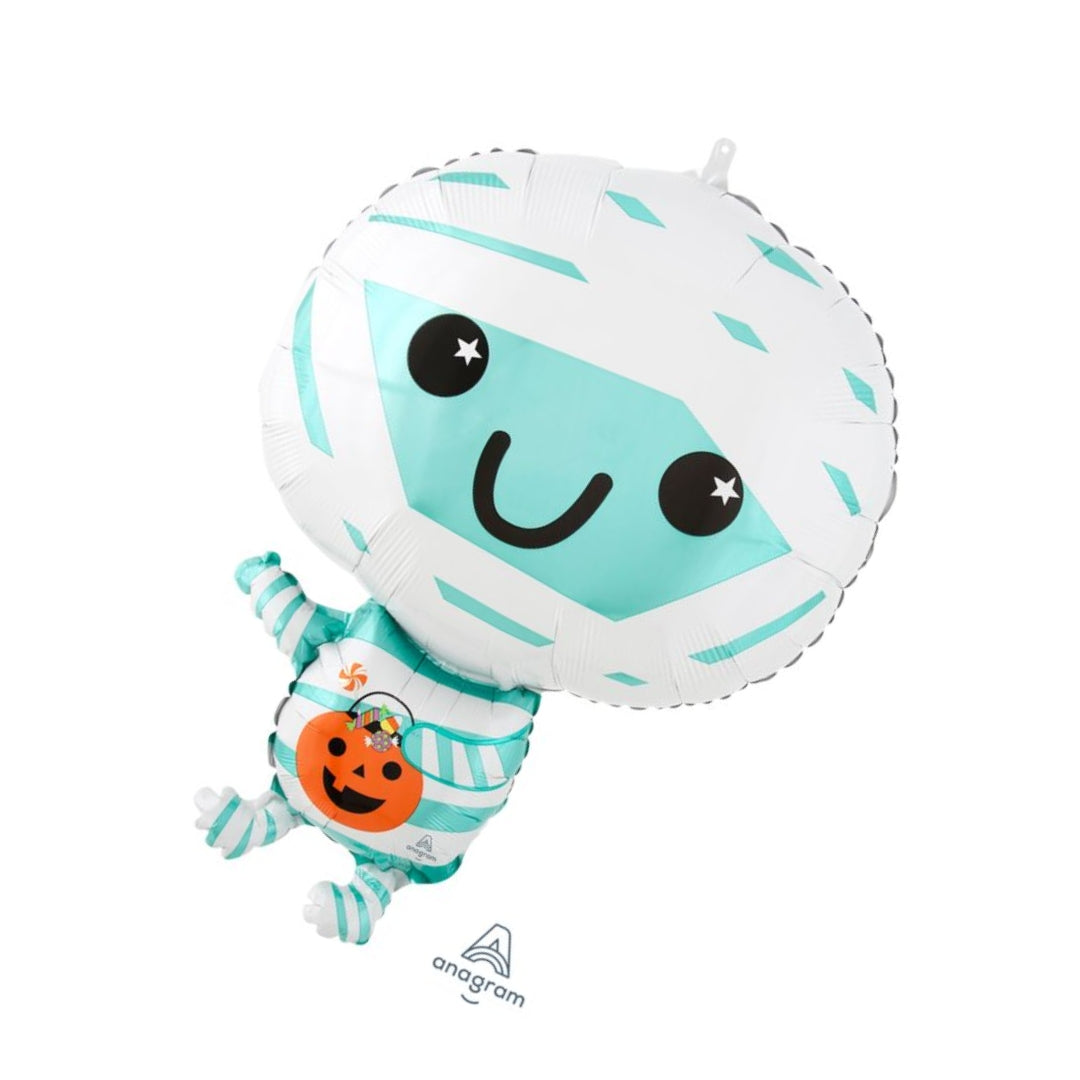 22" Happy Mummy Halloween Balloon – Spooky Cute Party Decoration & Gift Idea for Halloween Fun!