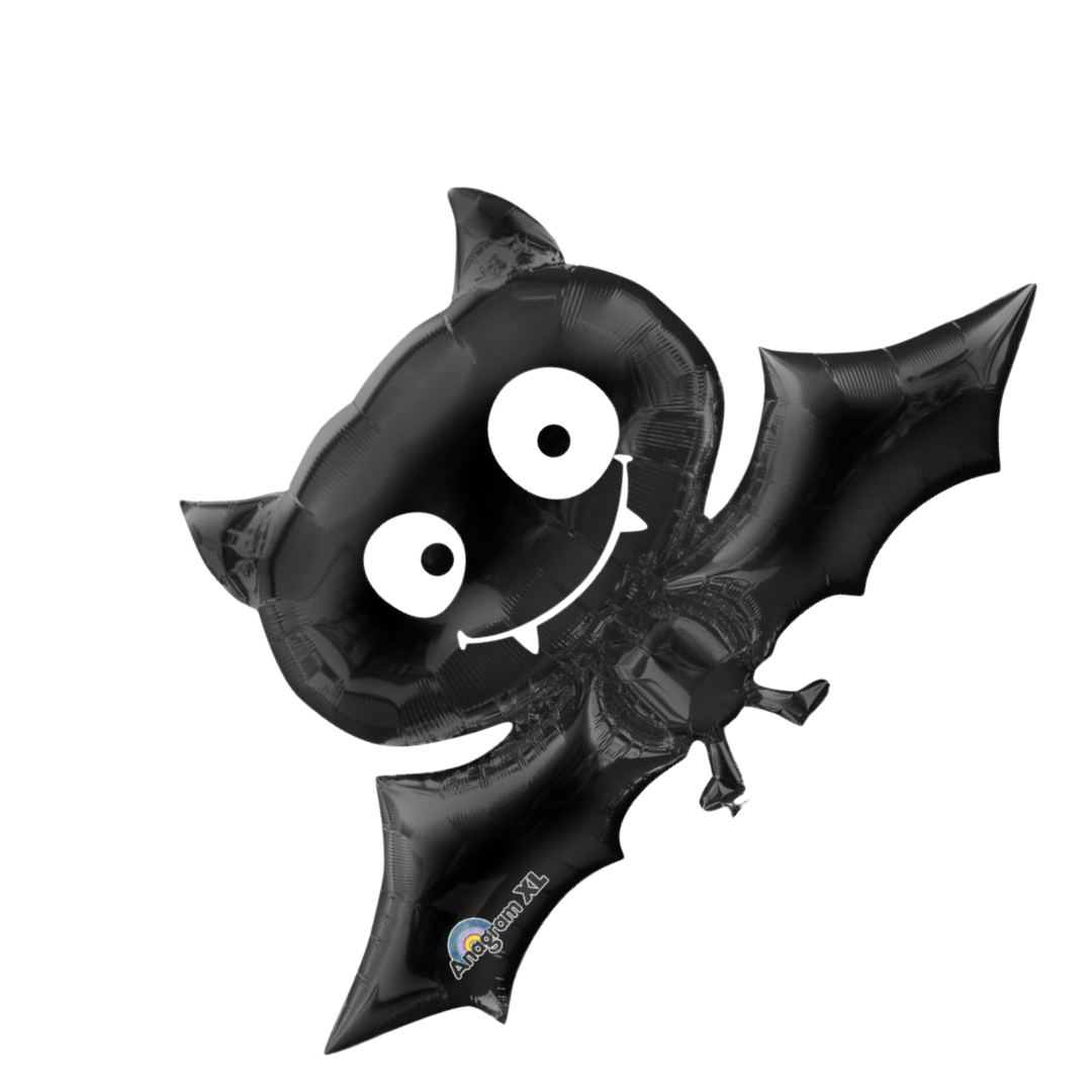 24" Happy Halloween Black Bat Balloon - Cute & Fun Decor for Your Celebration