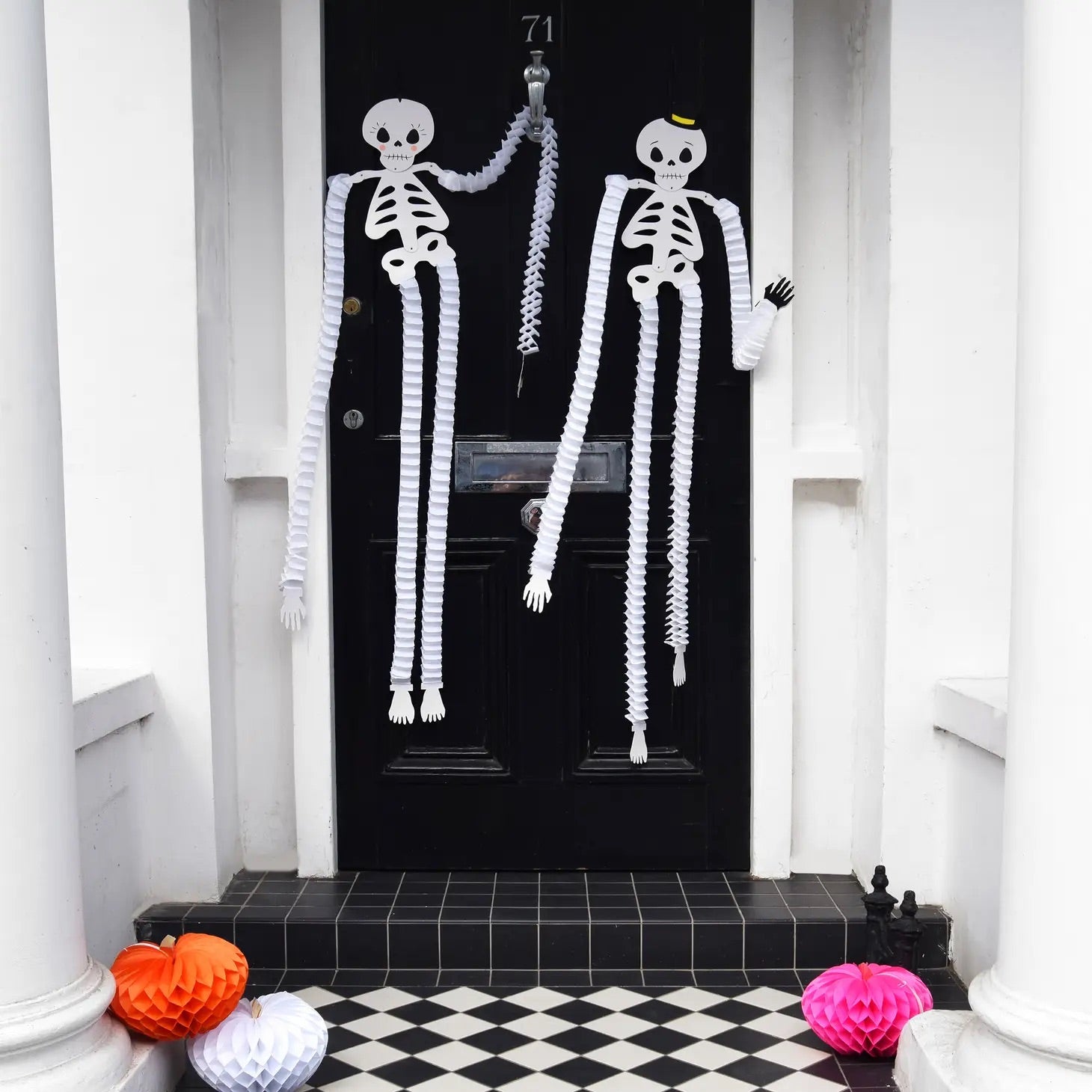 Halloween Honeycomb Skeleton Decorations