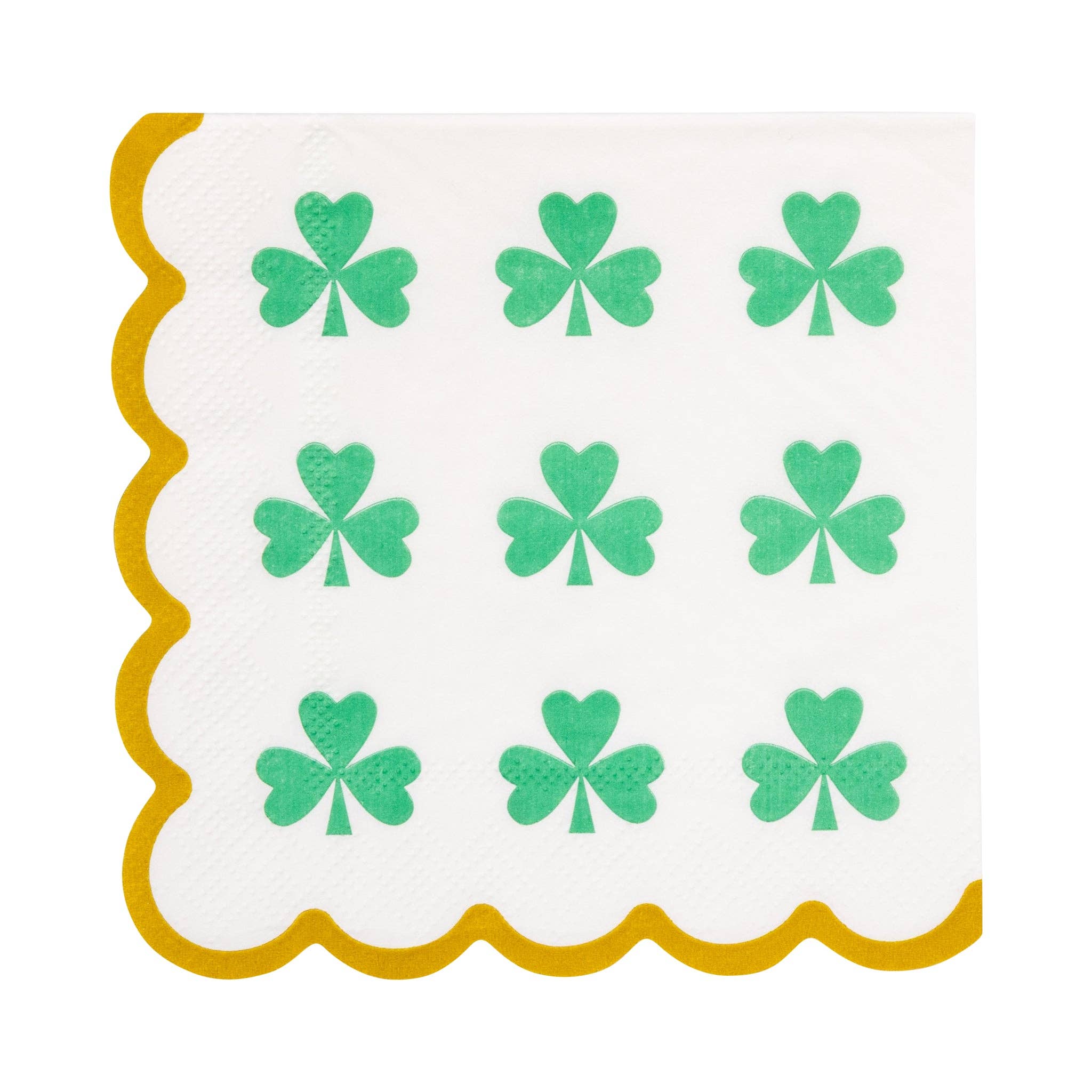 wdge Shamrock Cocktail Napkins – St. Patrick’s Day Party Napkins (18 Pack)