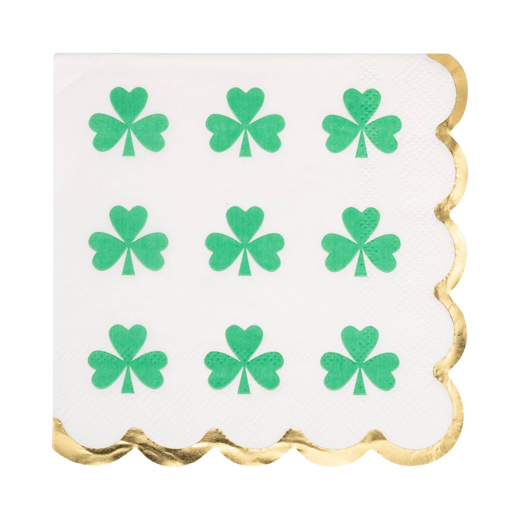 wdge Shamrock Cocktail Napkins – St. Patrick’s Day Party Napkins (18 Pack)