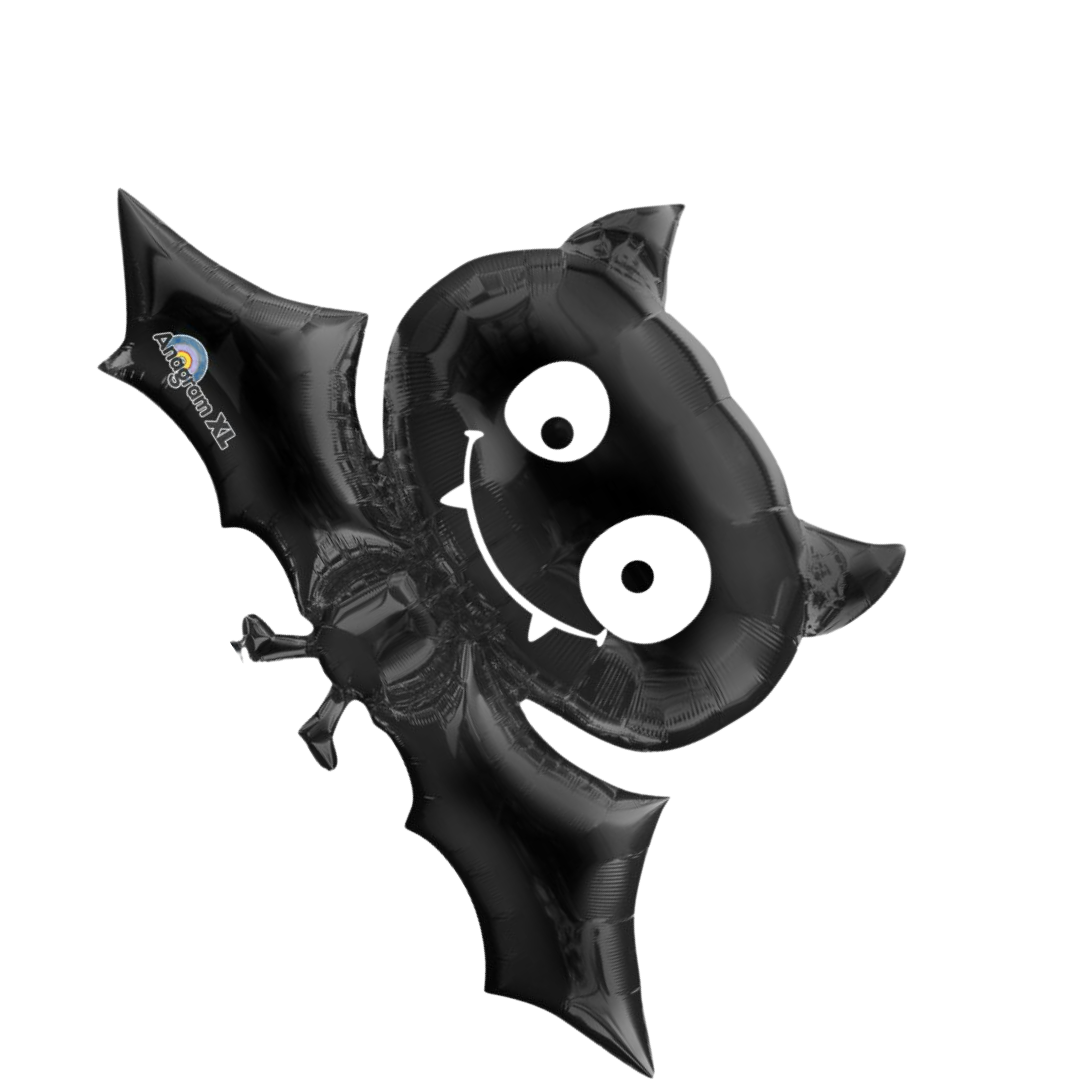 24" Happy Halloween Black Bat Balloon - Cute & Fun Decor for Your Celebration