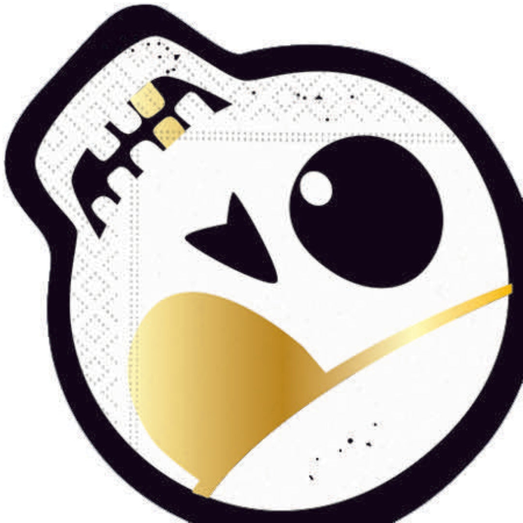 Spooky Skull Beverage Napkins with Gold Foil – 16 Pack for Halloween Parties - Thumbnail 5