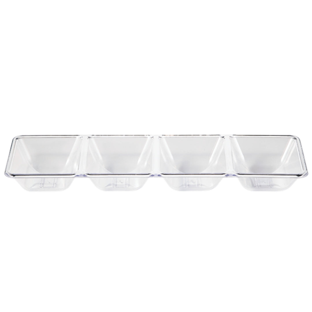 Clear Compartment Serving Tray