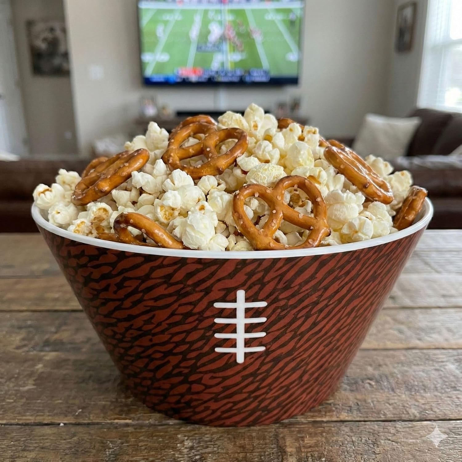 Brown Football Snack & Serving Reusable Melamine Bowl