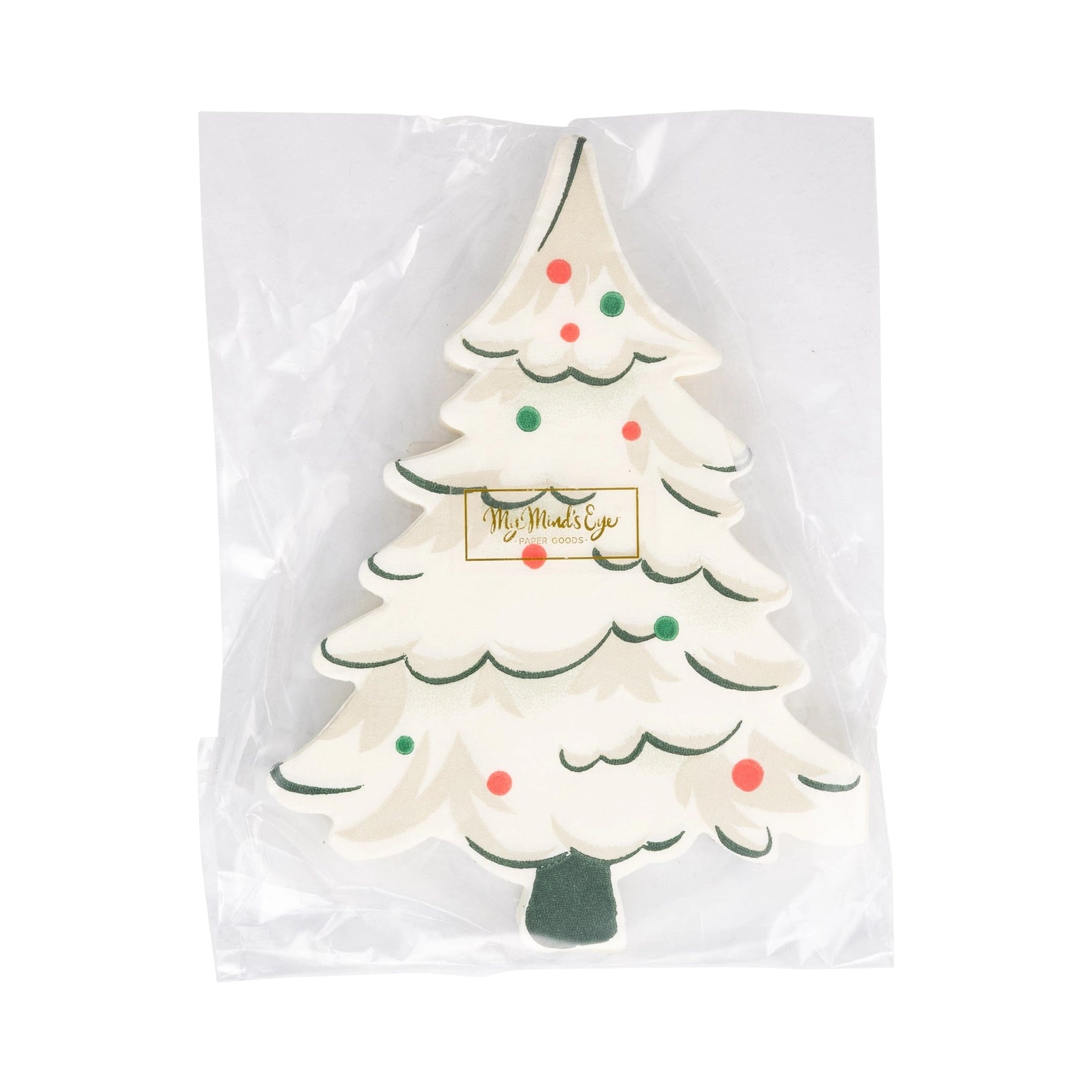 Festive Christmas Tree Holiday Napkins – 24 Count | 3-Ply  Beverage Napkins