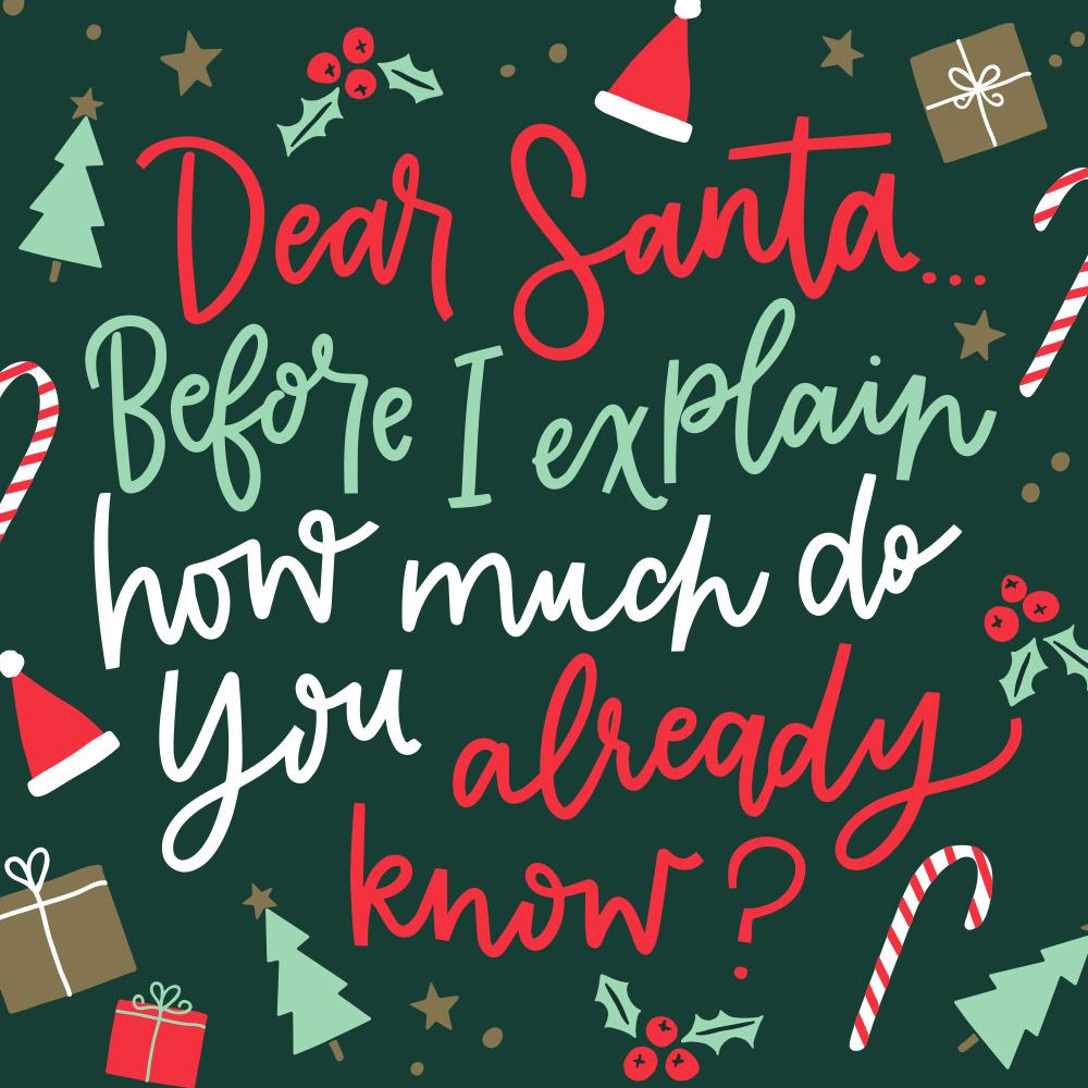Dear Santa Before I Can Explain Napkins – Funny Christmas Party Napkins (20 Pack)