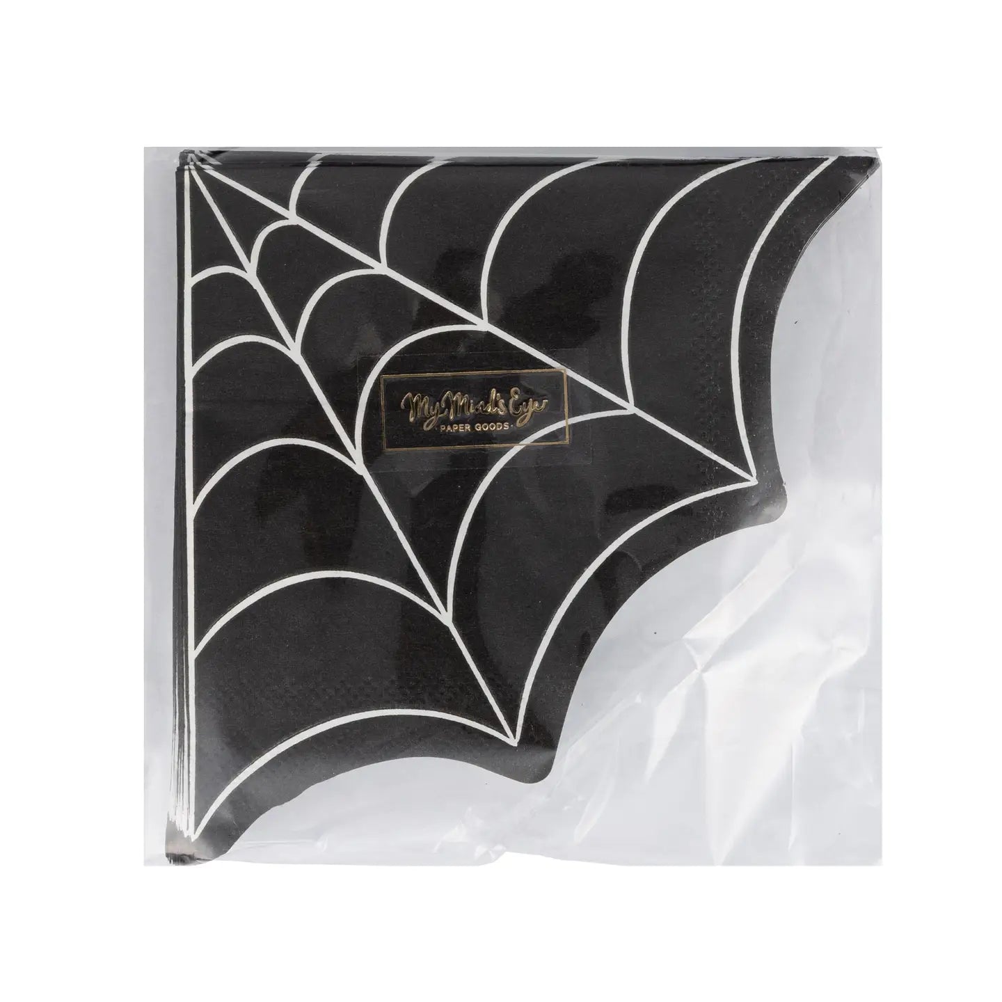 Halloween Spider Web Beverage Napkins 24-Pack