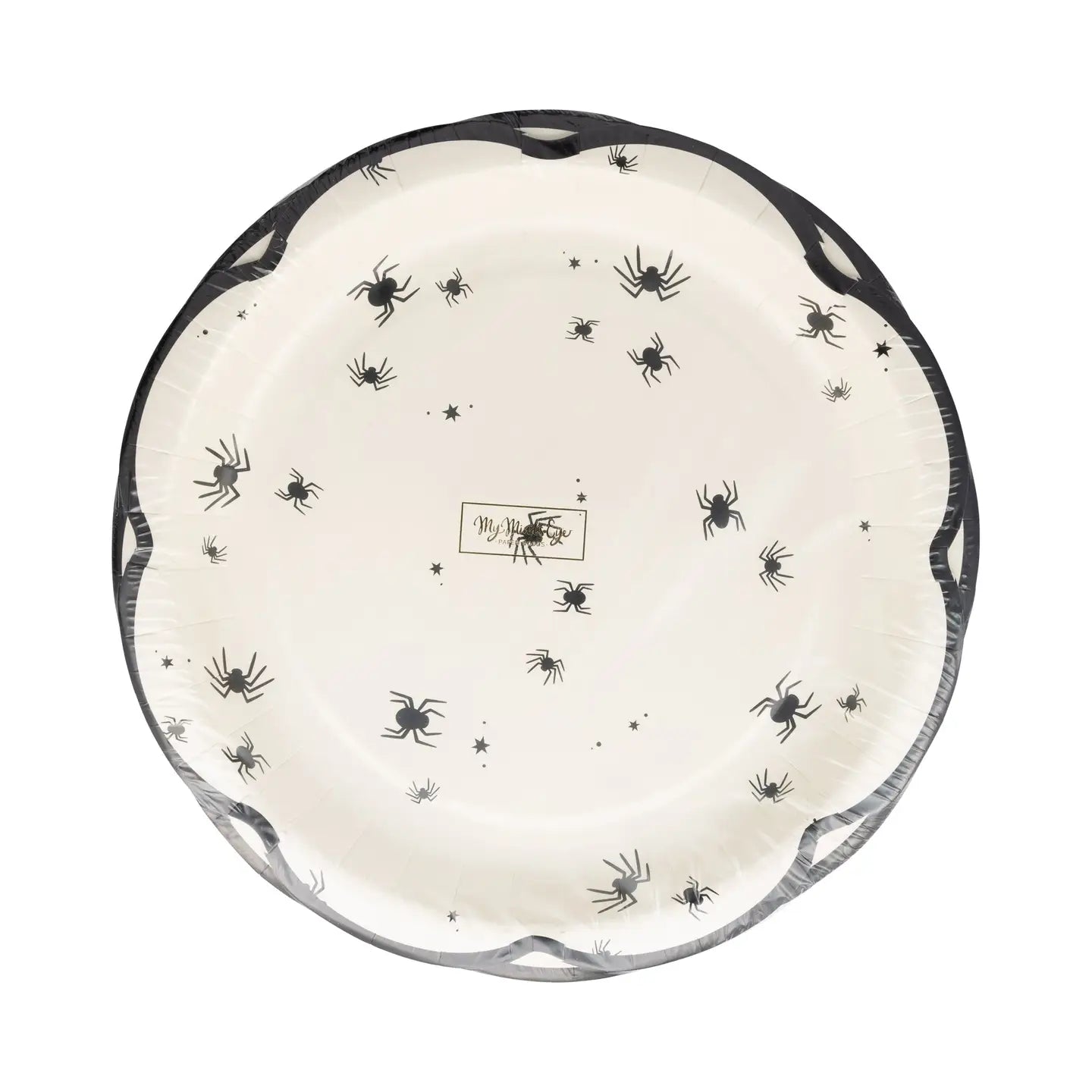 Halloween Spider Scalloped Plates – 9" Serving Party Plates for Spooky Snacks & Creepy Celebrations!