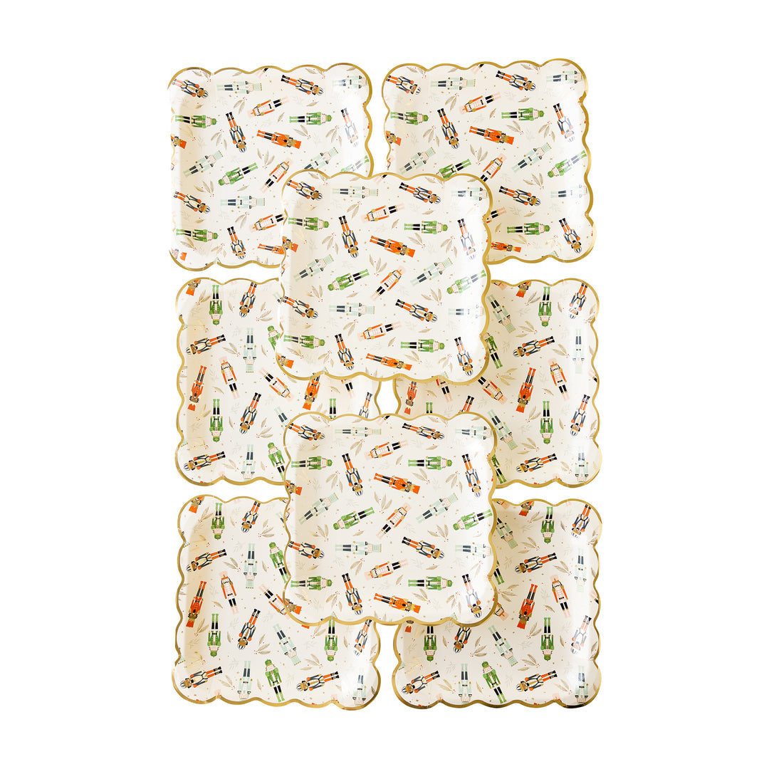 Sprinkled Nutcrackers Paper Plate