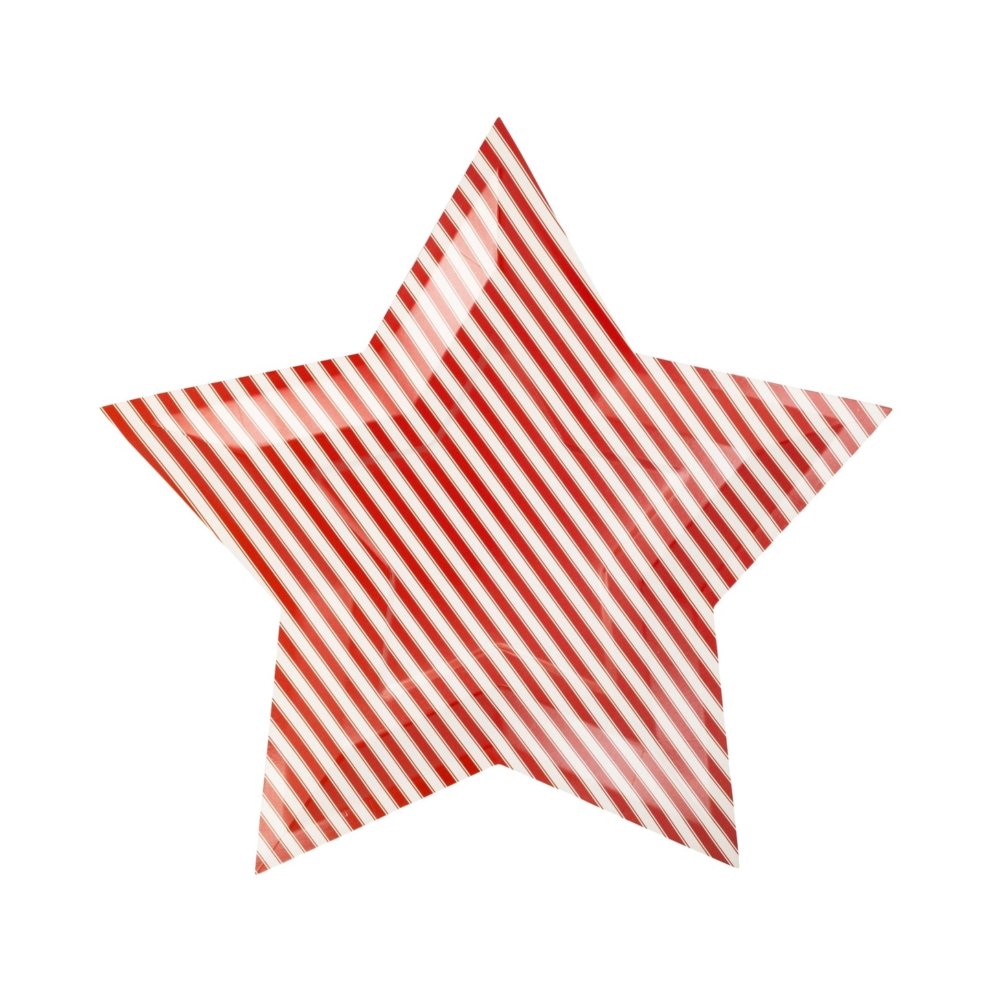 Red Stripe Star Party Plates – 8 Count | 4th of July & Patriotic Celebration Tableware