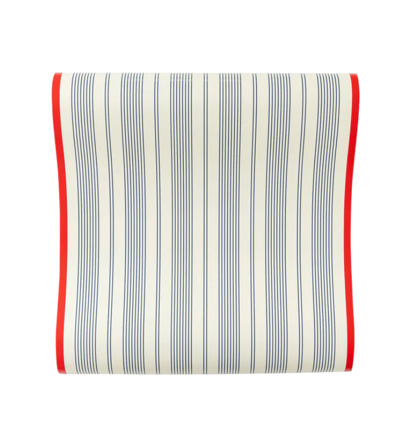 4th of July Red and Blue Striped Table Runner
