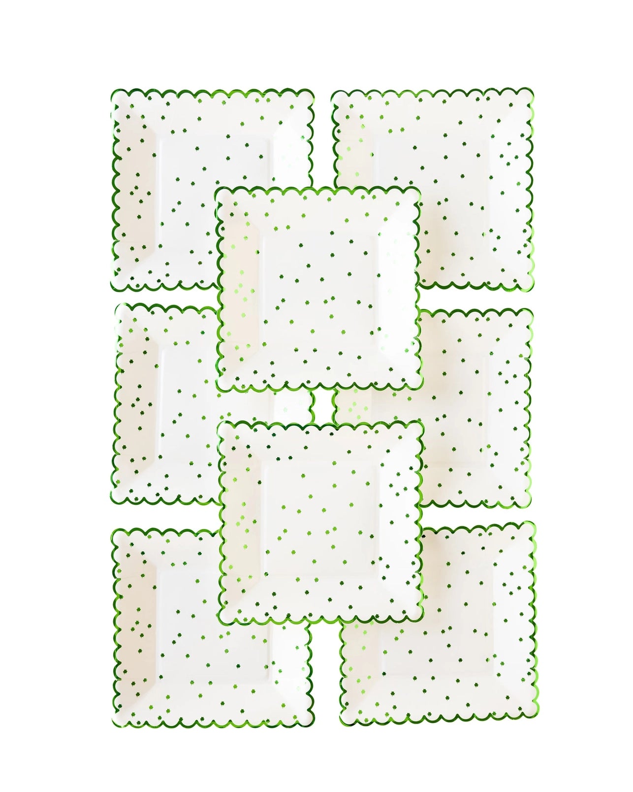 Festive Little Shamrocks Party Plates for St. Patrick's Day Celebrations