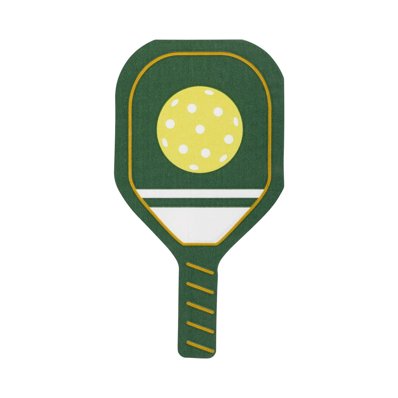 Green Paddle Pickleball Party Napkin