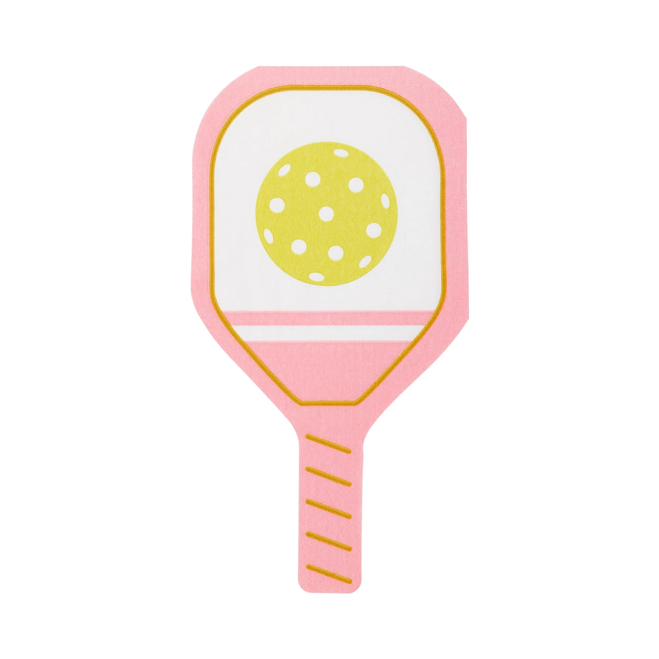 Pink Paddle Pickleball Party Napkin