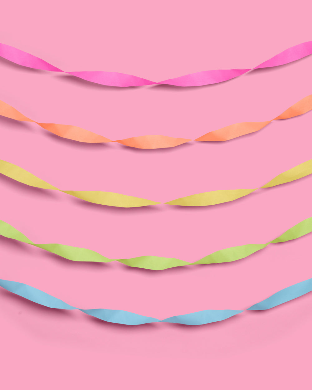 Sorbet Color | Bright Crepe Party Streamers