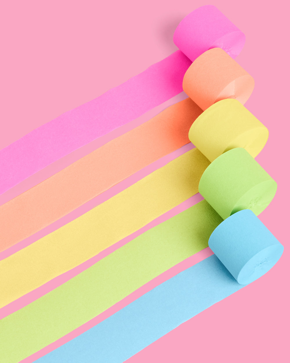 Sorbet Color | Bright Crepe Party Streamers