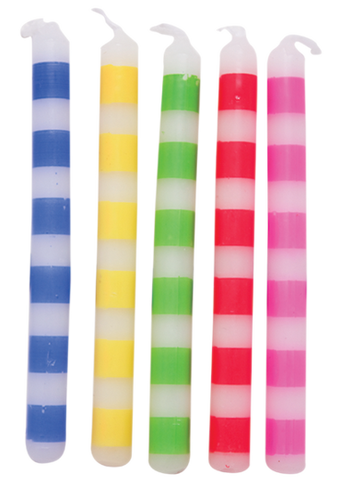 rainbow birthday party candles 