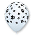 Black & White Puppy Dog Print Balloons (10 pack)