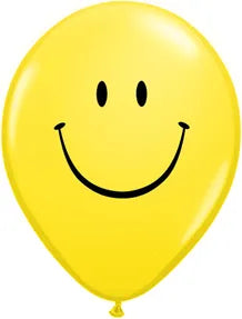 11" Latex Balloon Smile Face (10 pack)
