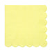yellow scalloped edge napkin 