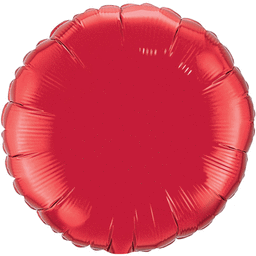 18" Metallic Red Round Balloon