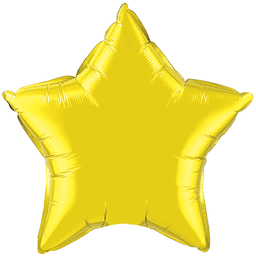 19" Shiny Yellow Star
