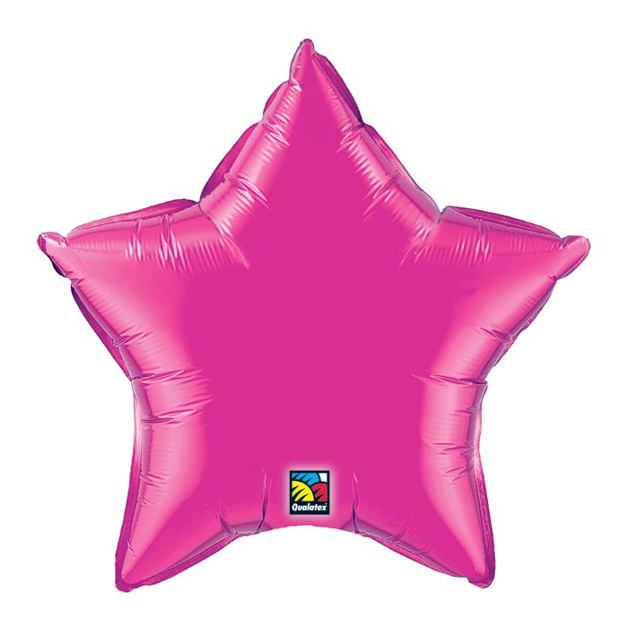 20" Magenta Pink Star Balloon