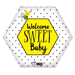 18'' Sweet Bee and  Bumble Welcome Baby Balloon 