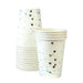 Paper eskimo blue & sliver confetti pattern paper cup 