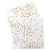 Paper Eskimo pink & gold dot confetti napkin has a sprinkled confetti pattern 