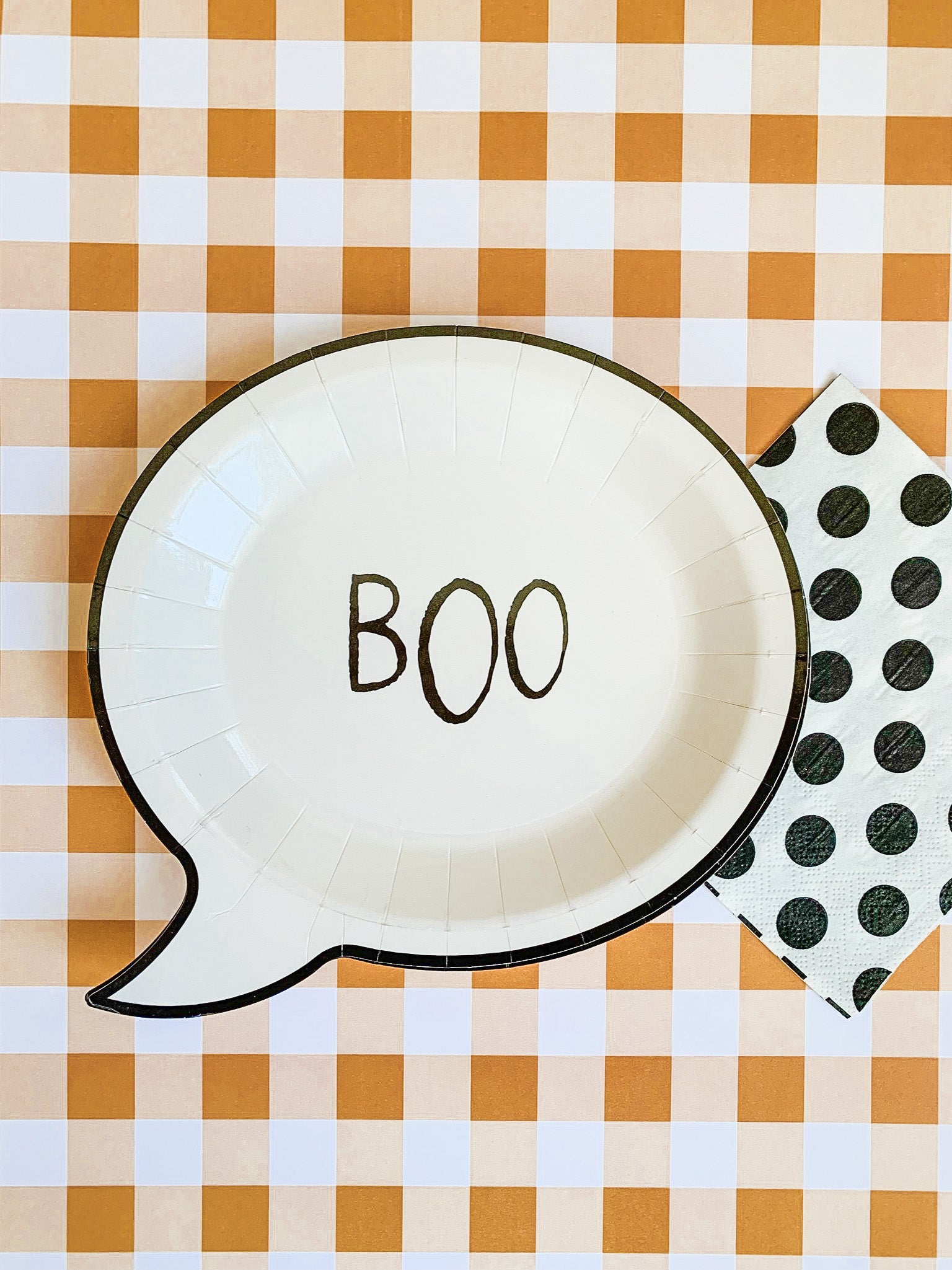 Boo Halloween Plate