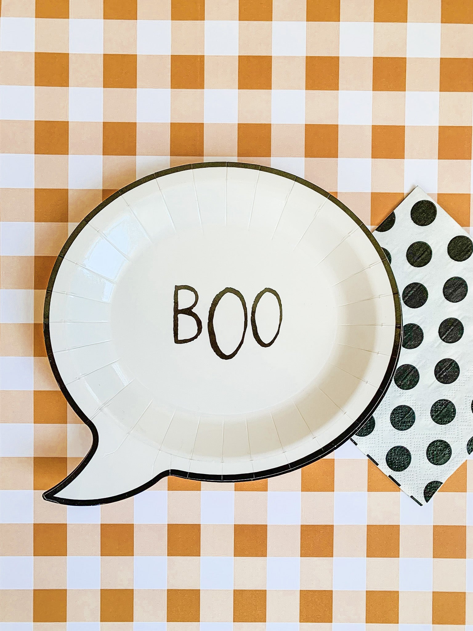 Halloween Boo Plate | Happy Haunting Kid Halloween Party | Adult ...