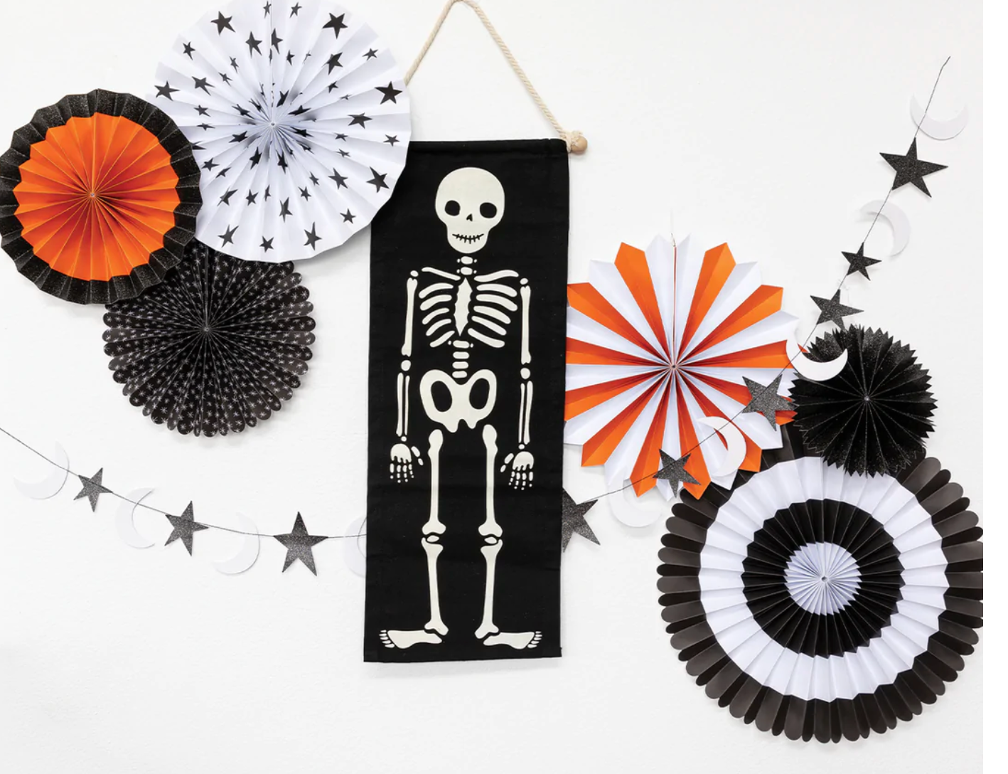 Halloween Skeleton Canvas Banner